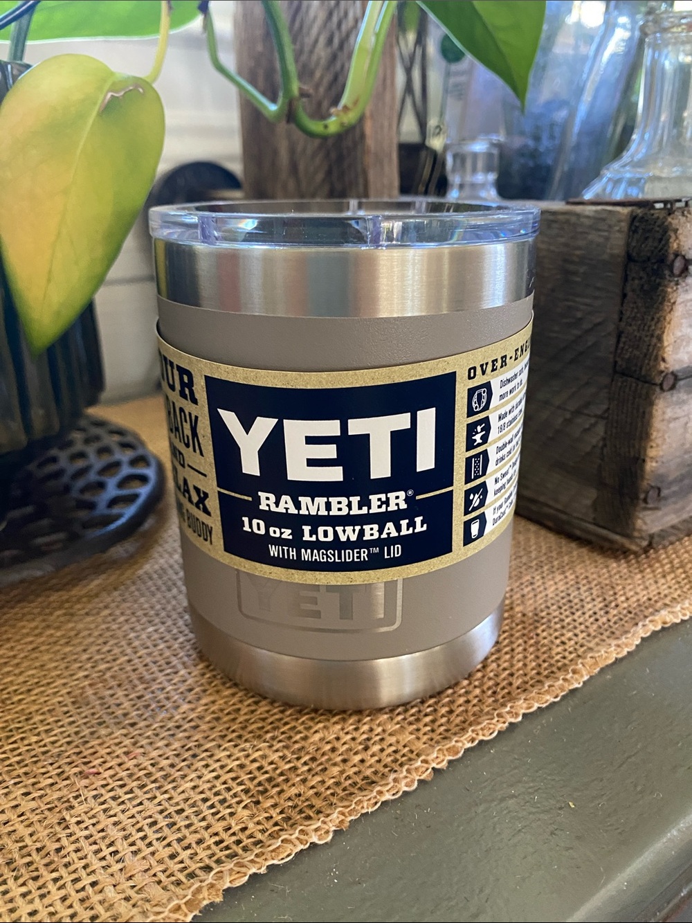 Yeti Rambler 10 oz Lowball in sharptail taupe new retired